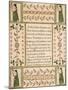 Decorated Birth and Baptismal Certificate, 1808-John Van Minian-Mounted Giclee Print