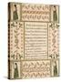 Decorated Birth and Baptismal Certificate, 1808-John Van Minian-Stretched Canvas