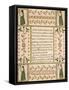 Decorated Birth and Baptismal Certificate, 1808-John Van Minian-Framed Stretched Canvas