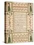 Decorated Birth and Baptismal Certificate, 1808-John Van Minian-Stretched Canvas