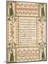 Decorated Birth and Baptismal Certificate, 1808-John Van Minian-Mounted Giclee Print