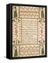 Decorated Birth and Baptismal Certificate, 1808-John Van Minian-Framed Stretched Canvas