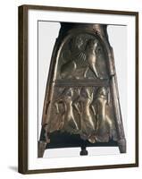 Decorated Bronze Plate, Outer Covering from a Wagon. Artifact from Castel San Marino Near Perugia-null-Framed Photographic Print