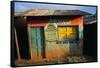 Decorated Building in the Village of Goulisoo, Oromo Area, Welega State, Ethiopia, Africa-Bruno Barbier-Framed Stretched Canvas