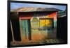 Decorated Building in the Village of Goulisoo, Oromo Area, Welega State, Ethiopia, Africa-Bruno Barbier-Framed Photographic Print