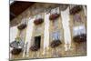 Decorated Buildings, Mittenwald, Bavaria (Bayern), Germany-Gary Cook-Mounted Photographic Print