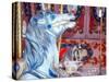 Decorated Carousel Pony, Seattle, Washington, USA-William Sutton-Stretched Canvas