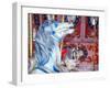 Decorated Carousel Pony, Seattle, Washington, USA-William Sutton-Framed Photographic Print