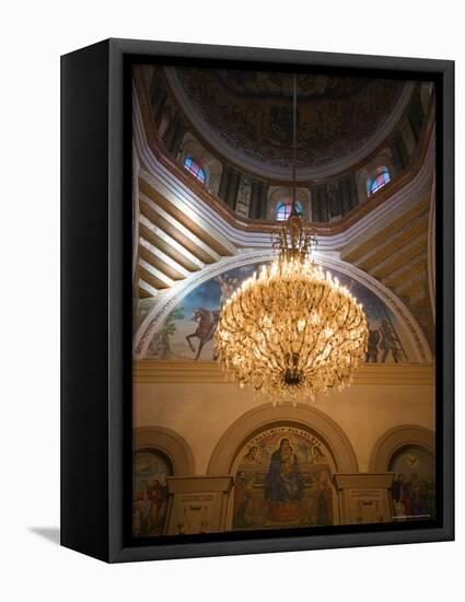 Decorated Ceiling in Holy Trinity Cathedral, Addis Ababa, Ethiopia-Gavin Hellier-Framed Stretched Canvas