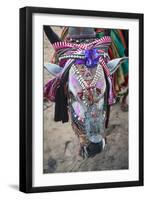 Decorated Cow, Goa, India, Asia-Yadid Levy-Framed Photographic Print