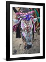 Decorated Cow, Goa, India, Asia-Yadid Levy-Framed Photographic Print