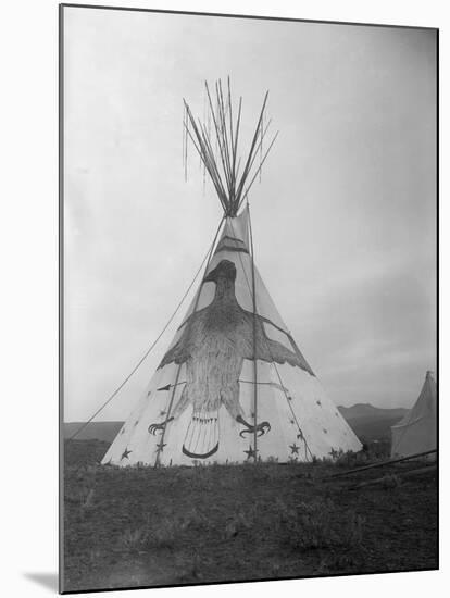 Decorated Crow Tepee-null-Mounted Photographic Print