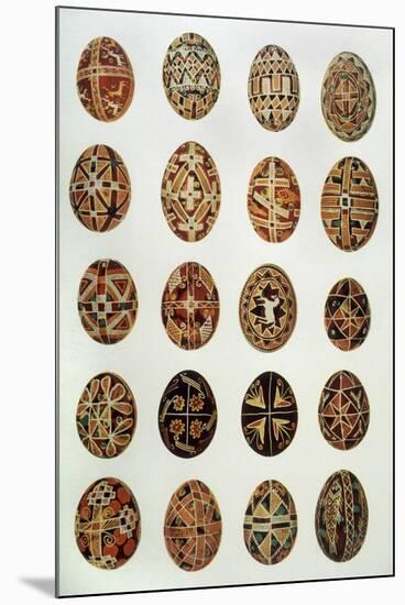 Decorated Eggs from Ukraine-null-Mounted Premium Giclee Print