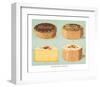 Decorated Gateaux, Chocolate-null-Framed Art Print