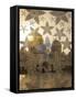 Decorated Glass Door in Sheikh Zayed Grand Mosque, Abu Dhabi, United Arab Emirates, Middle East-Angelo Cavalli-Framed Stretched Canvas