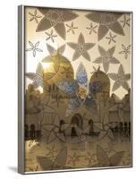 Decorated Glass Door in Sheikh Zayed Grand Mosque, Abu Dhabi, United Arab Emirates, Middle East-Angelo Cavalli-Framed Photographic Print