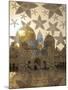 Decorated Glass Door in Sheikh Zayed Grand Mosque, Abu Dhabi, United Arab Emirates, Middle East-Angelo Cavalli-Mounted Photographic Print