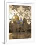 Decorated Glass Door in Sheikh Zayed Grand Mosque, Abu Dhabi, United Arab Emirates, Middle East-Angelo Cavalli-Framed Photographic Print