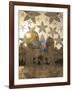 Decorated Glass Door in Sheikh Zayed Grand Mosque, Abu Dhabi, United Arab Emirates, Middle East-Angelo Cavalli-Framed Photographic Print