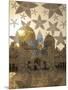 Decorated Glass Door in Sheikh Zayed Grand Mosque, Abu Dhabi, United Arab Emirates, Middle East-Angelo Cavalli-Mounted Photographic Print