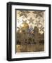 Decorated Glass Door in Sheikh Zayed Grand Mosque, Abu Dhabi, United Arab Emirates, Middle East-Angelo Cavalli-Framed Photographic Print