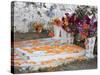 Decorated Graves, Cemetery, Janitzio Island, Day of the Dead, Lake Patzcuaro, Patzcuaro, Michoacan -Wendy Connett-Stretched Canvas