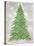 Decorated Green and Gold Xmas Tree-Cora Niele-Stretched Canvas