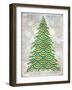 Decorated Green and Gold Xmas Tree-Cora Niele-Framed Giclee Print