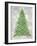 Decorated Green and Gold Xmas Tree-Cora Niele-Framed Giclee Print