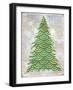 Decorated Green and Gold Xmas Tree-Cora Niele-Framed Giclee Print