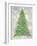 Decorated Green and Gold Xmas Tree-Cora Niele-Framed Giclee Print