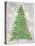 Decorated Green and Gold Xmas Tree-Cora Niele-Stretched Canvas