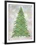 Decorated Green and Gold Xmas Tree-Cora Niele-Framed Giclee Print