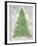 Decorated Green and Gold Xmas Tree-Cora Niele-Framed Giclee Print