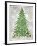 Decorated Green and Gold Xmas Tree-Cora Niele-Framed Giclee Print