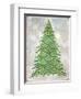 Decorated Green and Gold Xmas Tree-Cora Niele-Framed Giclee Print