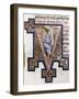 Decorated Initial-null-Framed Giclee Print