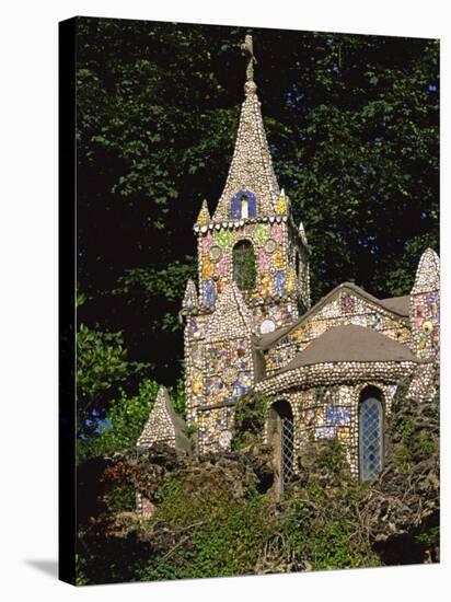 Decorated Little Chapel, Guernsey, Channel Islands, United Kingdom, Euruope-Tim Hall-Stretched Canvas
