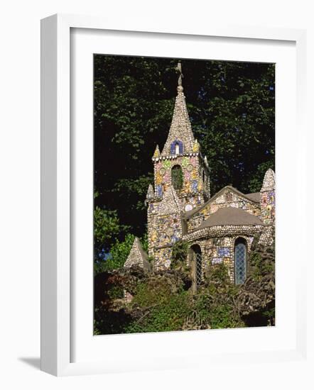 Decorated Little Chapel, Guernsey, Channel Islands, United Kingdom, Euruope-Tim Hall-Framed Photographic Print