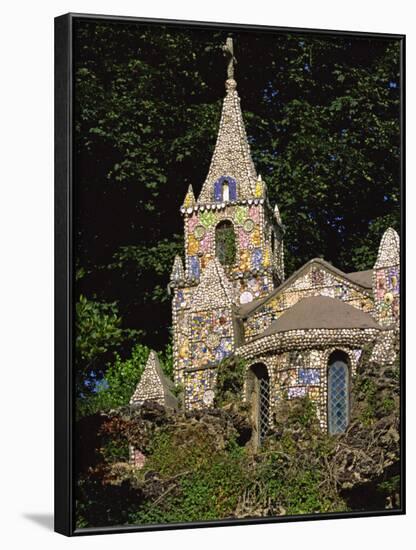 Decorated Little Chapel, Guernsey, Channel Islands, United Kingdom, Euruope-Tim Hall-Framed Photographic Print