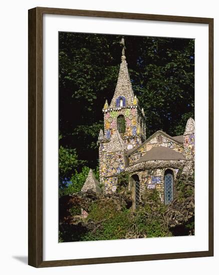 Decorated Little Chapel, Guernsey, Channel Islands, United Kingdom, Euruope-Tim Hall-Framed Photographic Print