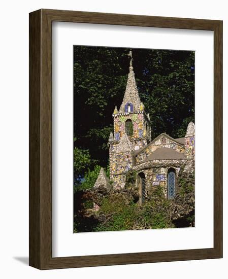 Decorated Little Chapel, Guernsey, Channel Islands, United Kingdom, Euruope-Tim Hall-Framed Photographic Print