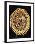 Decorated Octagonal Plate, Ceramic and Decorated with Non-Glaze Slips-null-Framed Giclee Print