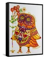 Decorated Owl-Oxana Zaika-Framed Stretched Canvas