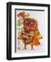 Decorated Owl-Oxana Zaika-Framed Giclee Print