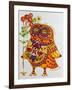 Decorated Owl-Oxana Zaika-Framed Giclee Print