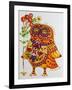 Decorated Owl-Oxana Zaika-Framed Giclee Print