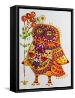 Decorated Owl-Oxana Zaika-Framed Stretched Canvas
