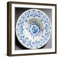 Decorated Plate Ceramic, Cafaggiolo Manufacture, Tuscany, Italy, Ca 1530-null-Framed Giclee Print