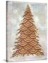 Decorated Red and Gold Xmas Tree-Cora Niele-Stretched Canvas